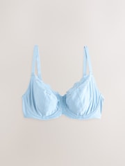 Blue/Pink/Floral 3 Pack DD+ Non Pad Wired Full Cup Microfibre Lace Bra - Image 11 of 13
