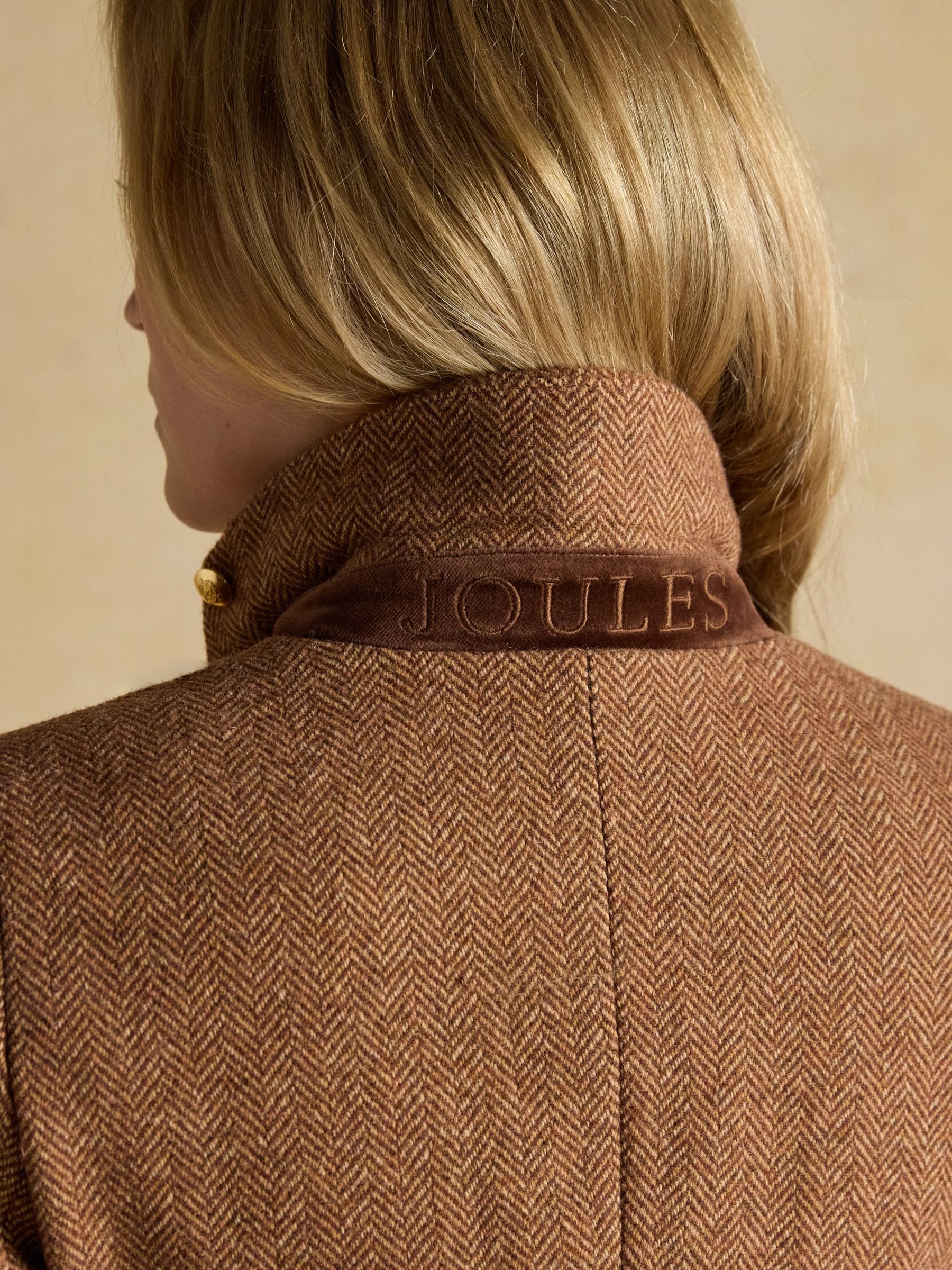 Buy Joules Canterley Brown Herringbone Tweed Blazer from Next