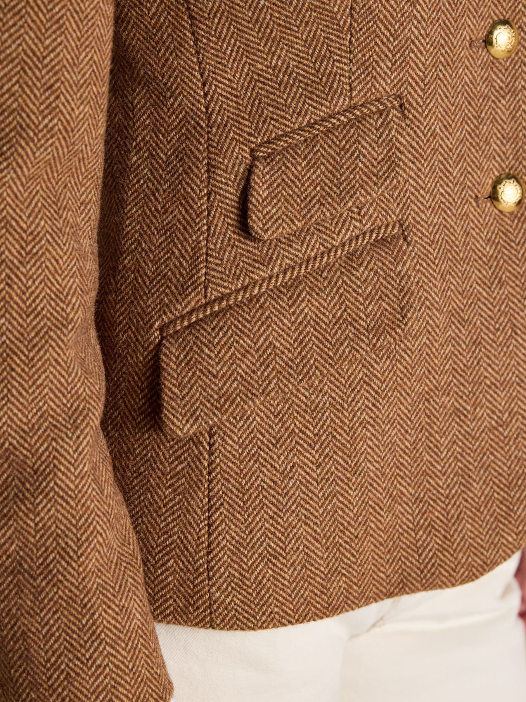 Buy Joules Canterley Brown Herringbone Tweed Blazer from Next USA