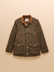 Joules Field Coat Brown Contemporary Tweed - Image 16 of 16