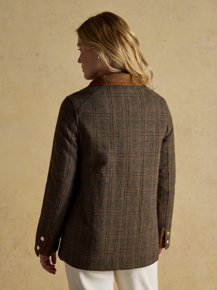 Joules Field Coat Brown Contemporary Tweed - Image 2 of 12 Joules Field Coat Brown Contemporary Tweed - Image 2 of 12
