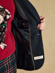 Joules Albury Navy Cotton Rich Blazer - Image 7 of 11