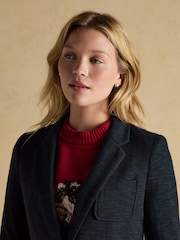 Joules Albury Navy Cotton Rich Blazer - Image 8 of 11