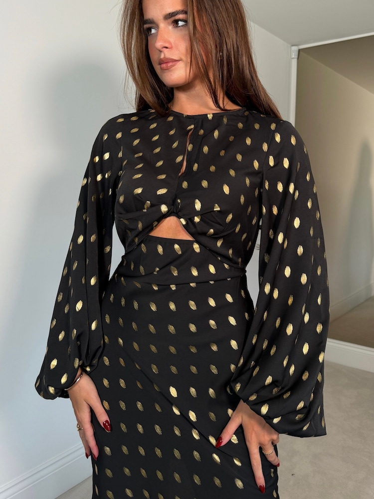 Girl In Mind – Clara – Mini-Folienkleid mit Cut-outs - Bild 4 von 4 Girl In Mind – Clara – Mini-Folienkleid mit Cut-outs - Bild 4 von 4