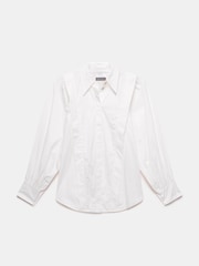 Mint Velvet White 100% Cotton Puff Sleeve Shirt - Image 5 of 6