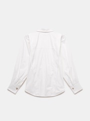 Mint Velvet White 100% Cotton Puff Sleeve Shirt - Image 6 of 6
