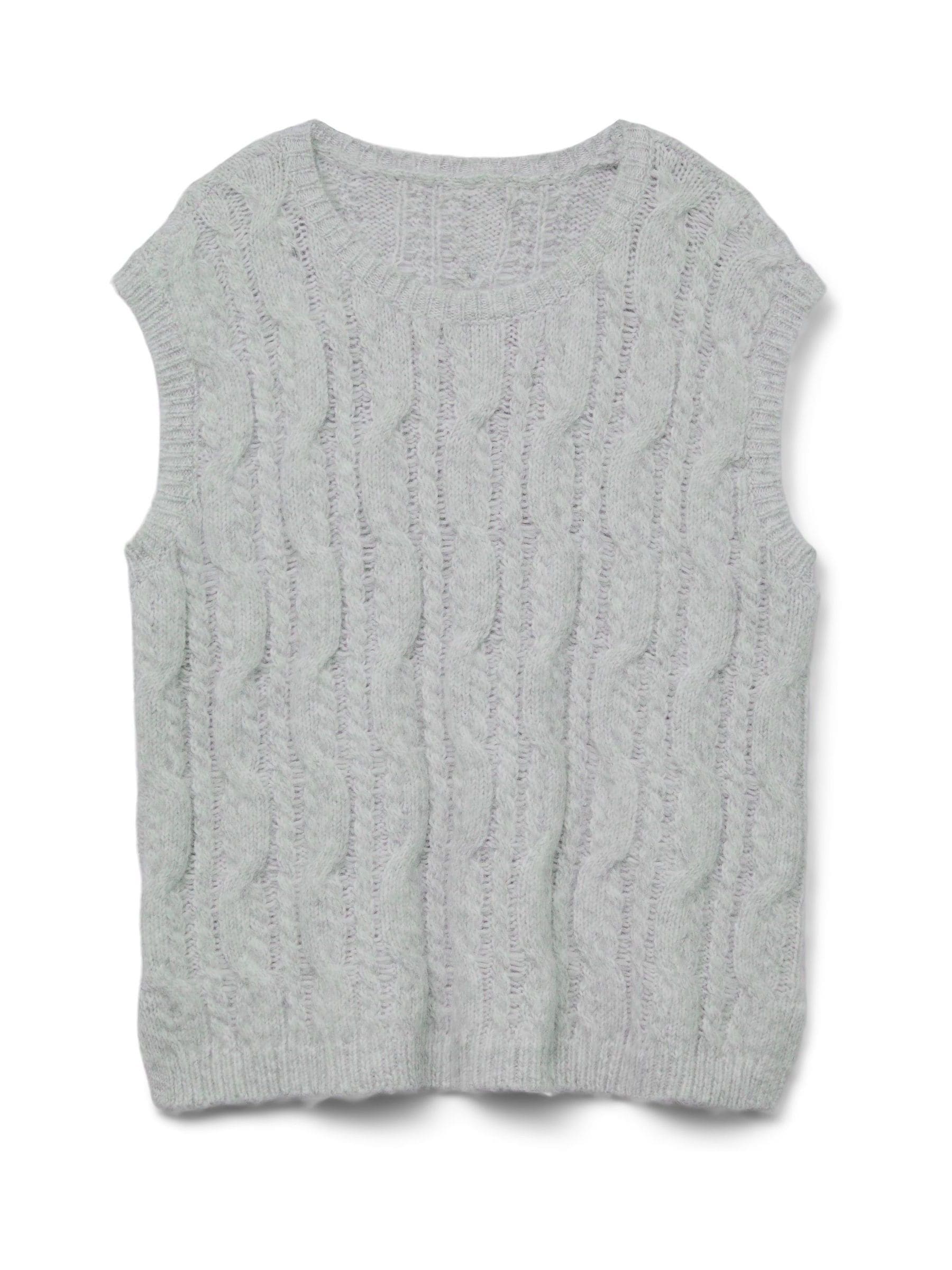 Buy VERO MODA Grey Pullover Crew Neck Knitted Vest from Next Luxembourg
