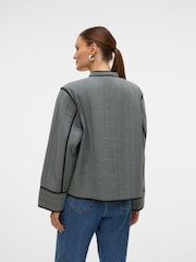 VERO MODA Green Patchwork Printed Quilted Jacket - Image 2 of 6