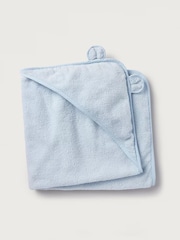 The White Company Blue Bear Hooded 100% Cotton Towel - Image 4 of 5