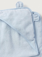 The White Company Blue Bear Hooded 100% Cotton Towel - Image 5 of 5