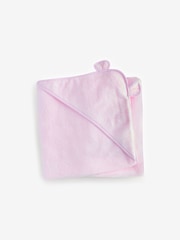 The White Company Pink 100% Cotton Hydrocotton Bear Hooded Towel - Image 1 of 1