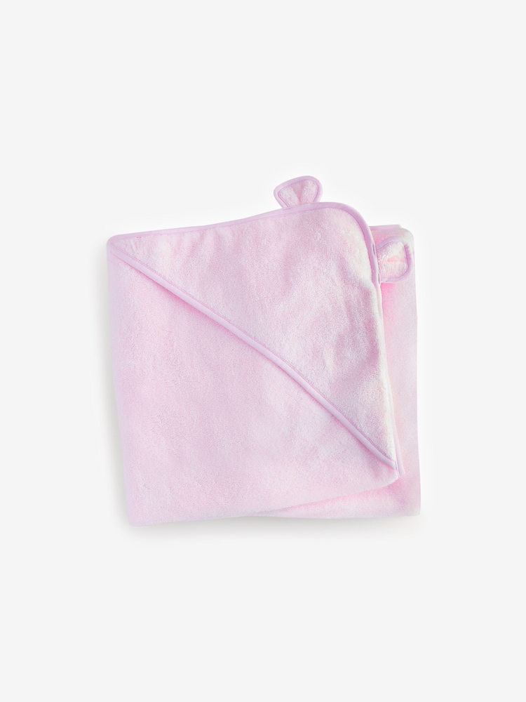 The White Company Pink 100% Cotton Hydrocotton Bear Hooded Towel - Image 1 of 1