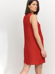 Red Maternity Mini Dress - Image 5 of 10