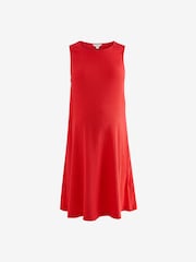 Red Maternity Mini Dress - Image 7 of 10