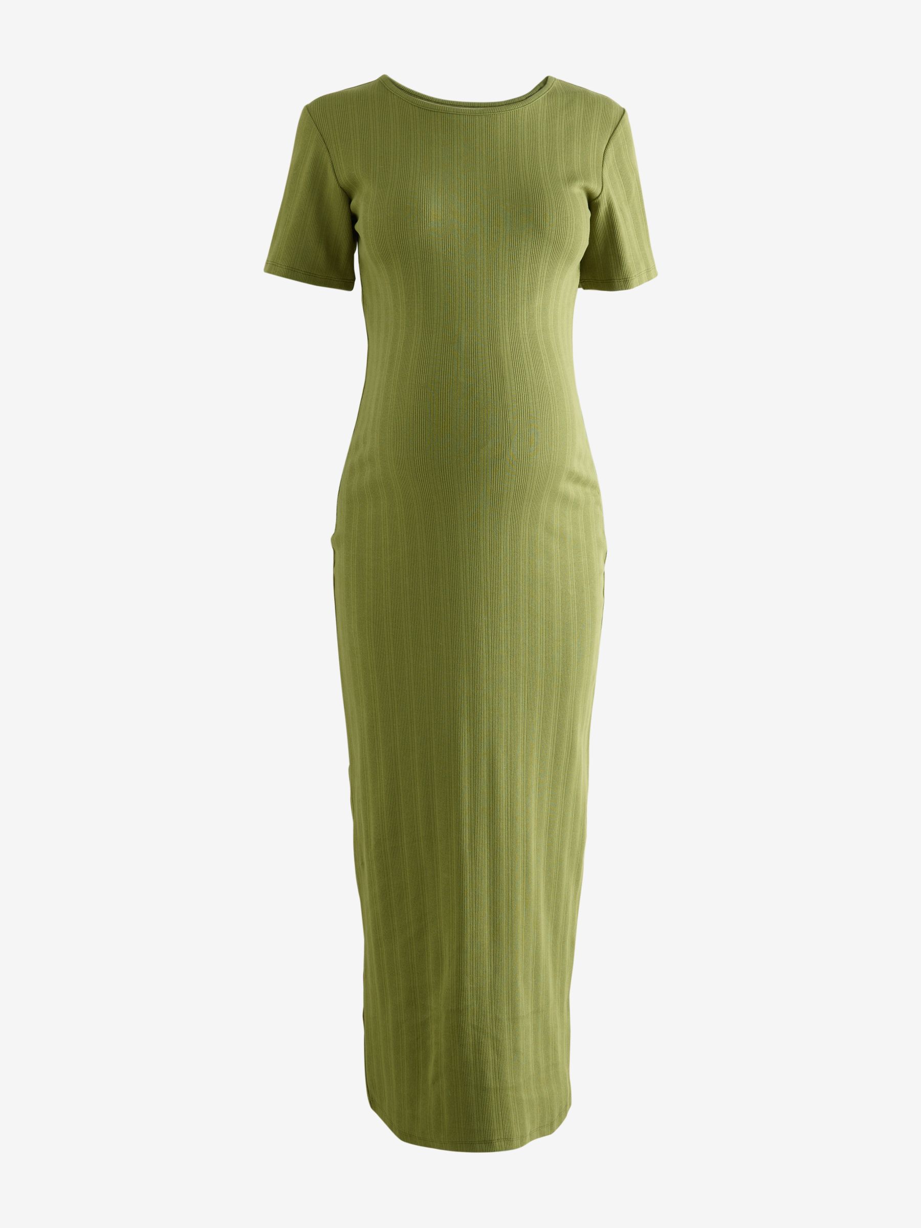 Buy Green Maternity Ribbed Midaxi Dress from Next USA Buy Green Maternity Ribbed Midaxi Dress from Next USA