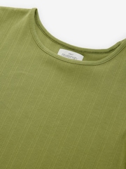 Green Maternity Ribbed Midaxi Dress - Image 8 of 9