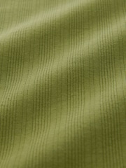 Green Maternity Ribbed Midaxi Dress - Image 9 of 9
