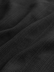 Black Maternity Ribbed Midaxi Dress - Image 9 of 9