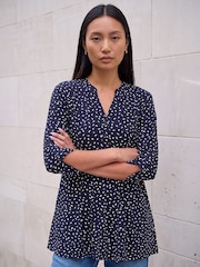 Roman Blue Spot Puff Tunic - Image 1 of 4
