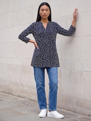 Roman Blue Spot Puff Tunic - Image 2 of 4