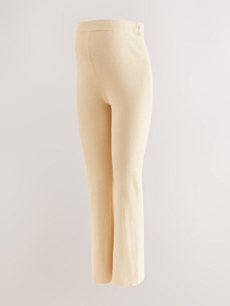 Oatmeal Maternity Knitted Trousers - Image 2 of 8