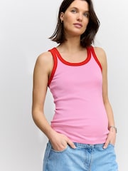 Negro/rosa - Pack de 2 camisetas sin mangas de premamá - Imagen 11 de 13