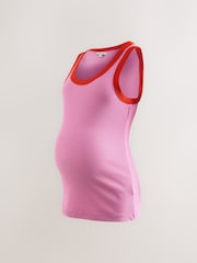 Negro/rosa - Pack de 2 camisetas sin mangas de premamá - Imagen 2 de 13