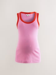 Negro/rosa - Pack de 2 camisetas sin mangas de premamá - Imagen 3 de 13