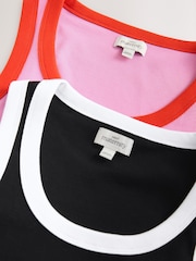 Negro/rosa - Pack de 2 camisetas sin mangas de premamá - Imagen 6 de 13