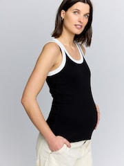 Negro/rosa - Pack de 2 camisetas sin mangas de premamá - Imagen 8 de 13