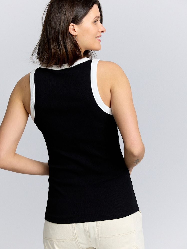 Black/Pink Maternity Vests 2 Pack - Image 9 of 13