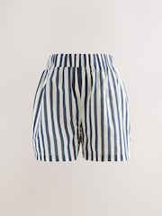 Navy Stripe Maternity Pull On Shorts - Image 5 of 8