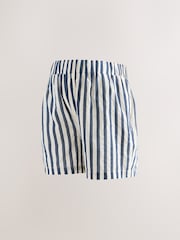 Navy Stripe Maternity Pull On Shorts - Image 6 of 8