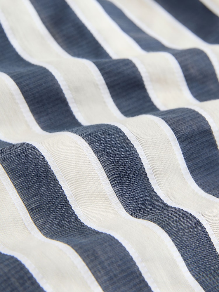 Navy Stripe Maternity Pull On Shorts - Image 7 of 8