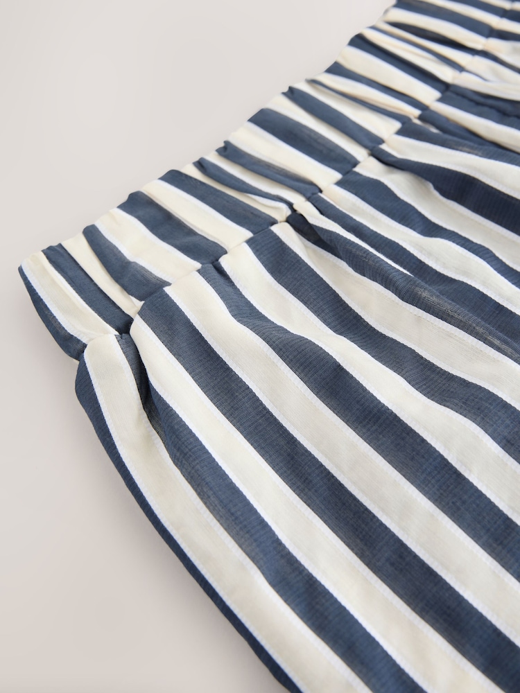 Marineblau gestreift - Maternity Pull On Shorts - Bild 8 von 8 Marineblau gestreift - Maternity Pull On Shorts - Bild 8 von 8