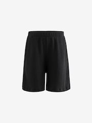 Black Maternity Pull On Textured Shorts - Image 5 of 8