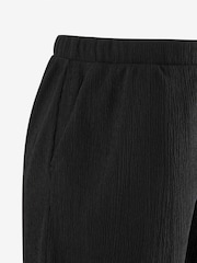 Black Maternity Pull On Textured Shorts - Image 8 of 8
