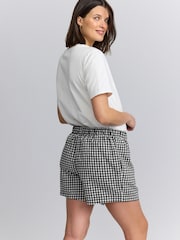 Gingham Maternity Pull On Shorts - Image 3 of 9