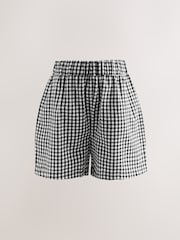 Gingham Maternity Pull On Shorts - Image 6 of 9