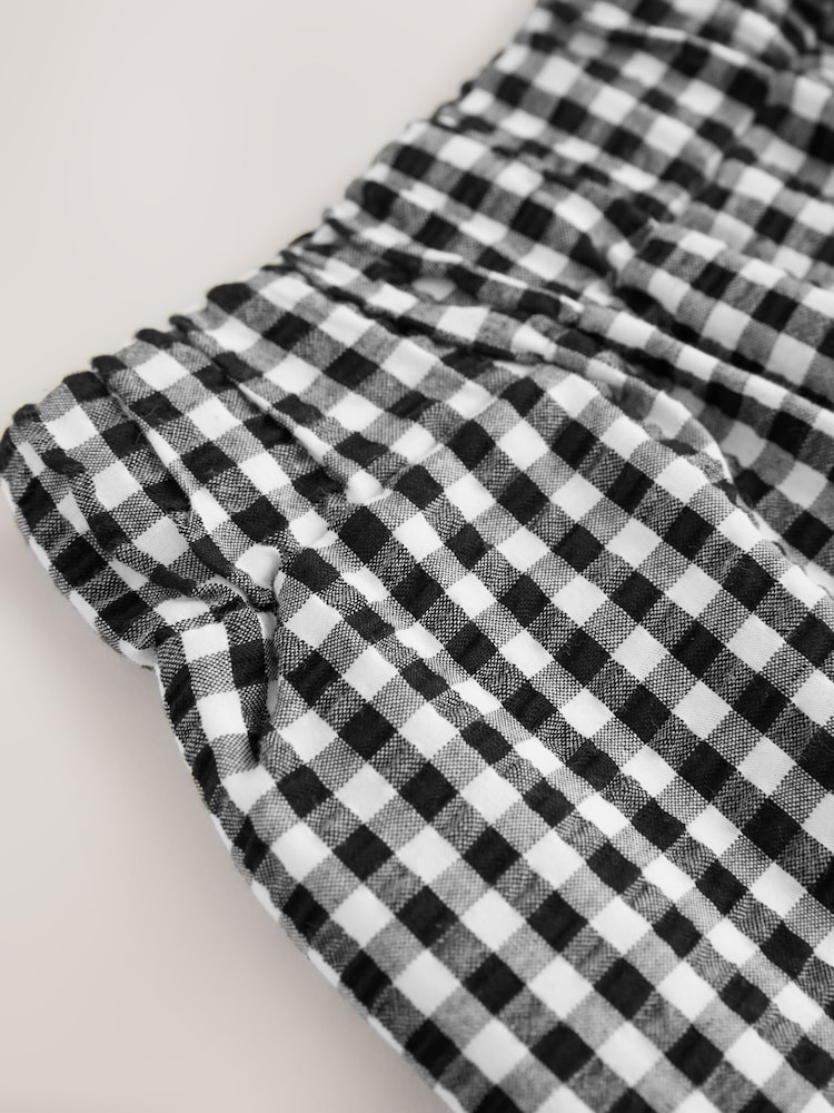 Gingham Maternity Pull On Shorts - Image 8 of 9