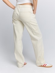 Ecru Maternity Carpenter Jeans - Image 3 of 8