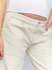 Ecru Maternity Carpenter Jeans - Image 4 of 8