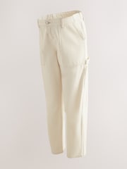 Ecru Maternity Carpenter Jeans - Image 6 of 8