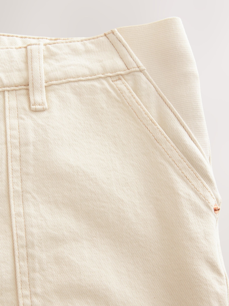 Ecru Maternity Carpenter Jeans - Image 8 of 8