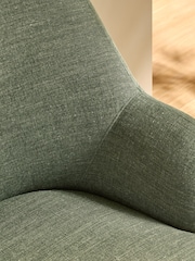MADE.COM Green Soft Textured Weave Ellio 2 Seater Sofa - Image 3 of 6