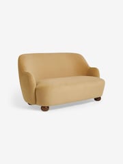 MADE.COM Soft Caramel Brown Velvet Ellio 2 Seater Sofa - Image 4 of 6