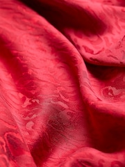 FatFace Malia Red Jacquard Midi Skirt - Image 5 of 5