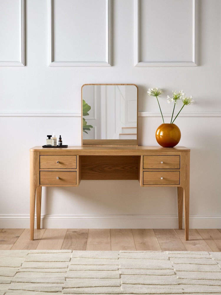 Jasper Conran London Oak Belgrave Console Dressing Table - Image 1 of 11 Jasper Conran London Oak Belgrave Console Dressing Table - Image 1 of 11