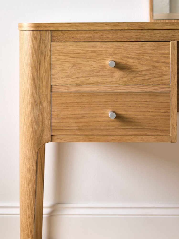 Jasper Conran London Oak Belgrave Console Dressing Table - Image 11 of 11