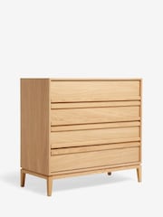 Jasper Conran London Oak 4 Drawer Belgrave Walnut Chest of Drawers - Image 7 of 9